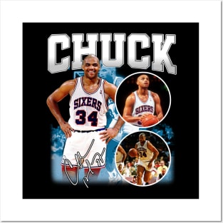 Charles Barkley The Chuck Basketball Legend Signature Vintage Retro 80s 90s Bootleg Rap Style Posters and Art